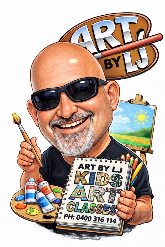 Lex James holding art classes promotional material